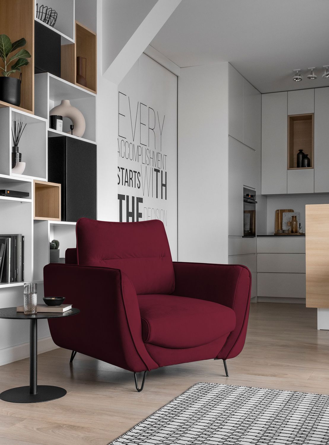 Lounge Chair Silva | size: Width: 93cm, Height: 82cm, Depth: 95cm | color: Velvetmat | image: 1 | variant: 1004470