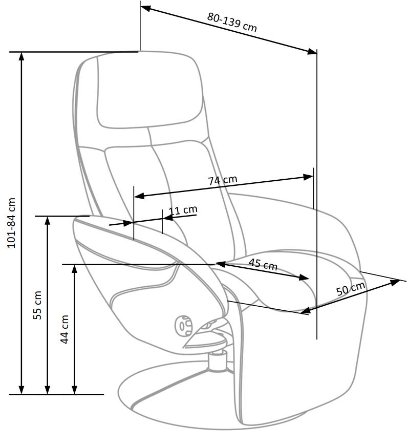 Lounge Chair Siracusa | size: Width: 77cm, Height: 101cm, Depth: 80cm | color: Gray | image: 3 | variant: 1002799