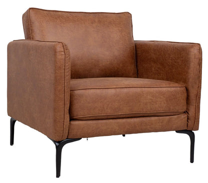 Lounge Chair Sofia | size: Width: 83cm, Height: 82cm, Depth: 80cm | color: Brown | image: 0 | variant: 1004919
