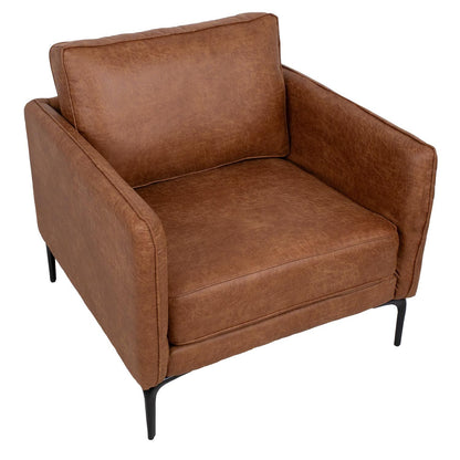 Lounge Chair Sofia | size: Width: 83cm, Height: 82cm, Depth: 80cm | color: Brown | image: 2 | variant: 1004919