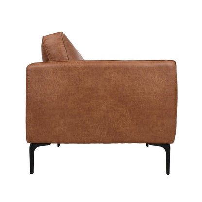 Lounge Chair Sofia | size: Width: 83cm, Height: 82cm, Depth: 80cm | color: Brown | image: 3 | variant: 1004919