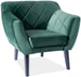 Lounge Chair Southampton | size: Width: 78cm, Height: 76cm, Depth: 75cm | color: Green | image: 1 | variant: 1004064