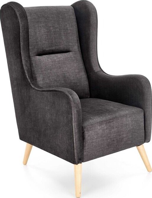 Lounge Chair St Pierre | size: Width: 67cm, Height: 114cm, Depth: 85cm | color: Black | image: 1 | variant: 1002713