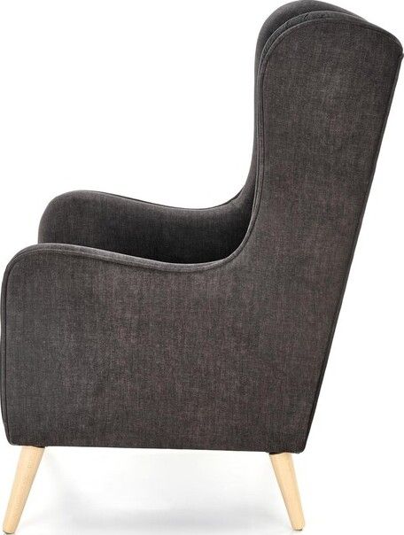 Lounge Chair St Pierre | size: Width: 67cm, Height: 114cm, Depth: 85cm | color: Black | image: 2 | variant: 1002713