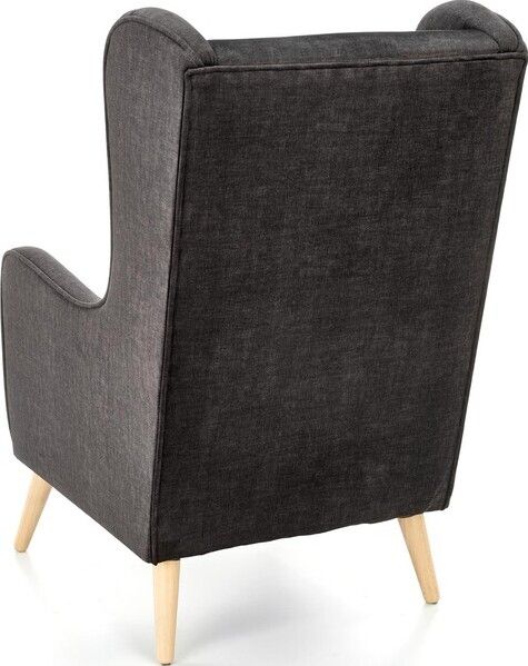 Lounge Chair St Pierre | size: Width: 67cm, Height: 114cm, Depth: 85cm | color: Black | image: 4 | variant: 1002713