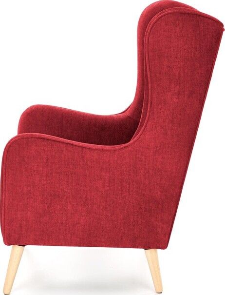 Lounge Chair St Pierre | size: Width: 67cm, Height: 114cm, Depth: 85cm | color: Red | image: 2 | variant: 1002714