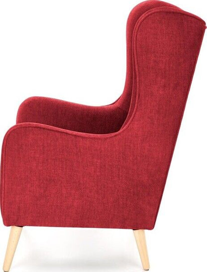 Lounge Chair St Pierre | size: Width: 67cm, Height: 114cm, Depth: 85cm | color: Red | image: 2 | variant: 1002714