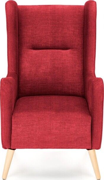 Lounge Chair St Pierre | size: Width: 67cm, Height: 114cm, Depth: 85cm | color: Red | image: 3 | variant: 1002714