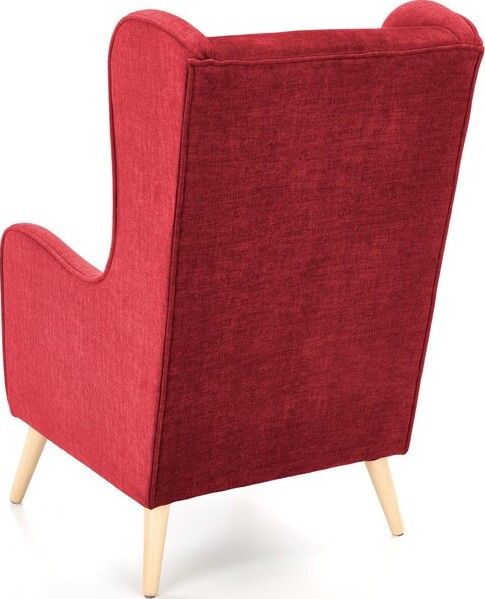Lounge Chair St Pierre | size: Width: 67cm, Height: 114cm, Depth: 85cm | color: Red | image: 4 | variant: 1002714