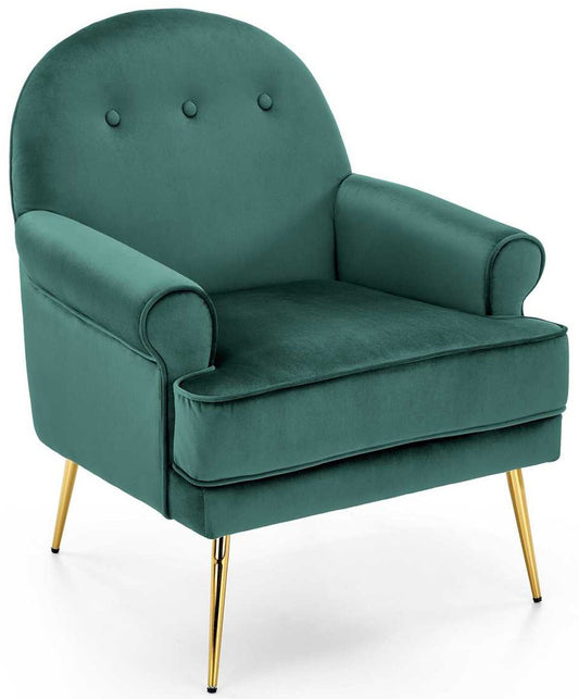 Lounge Chair Taranto | size: Width: 74cm, Height: 88cm, Depth: 74cm | color: Green | image: 0 | variant: 1002824