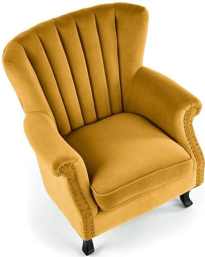 Lounge Chair Titan | size: Width: 73cm, Height: 87cm, Depth: 70cm | color: Yellow | image: 5 | variant: 1004731