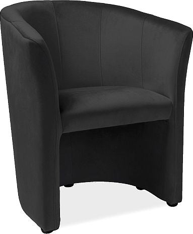 Lounge Chair TM1 | size: Width: 60cm, Height: 76cm, Depth: 67cm | color: Black | image: 1 | variant: 1005686