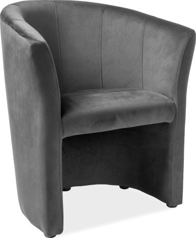 Lounge Chair TM1 | size: Width: 60cm, Height: 76cm, Depth: 67cm | color: Gray | image: 1 | variant: 1005689
