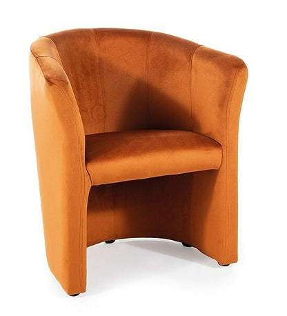 Lounge Chair TM1 | size: Width: 60cm, Height: 76cm, Depth: 67cm | color: Orange | image: 0 | variant: 1005691