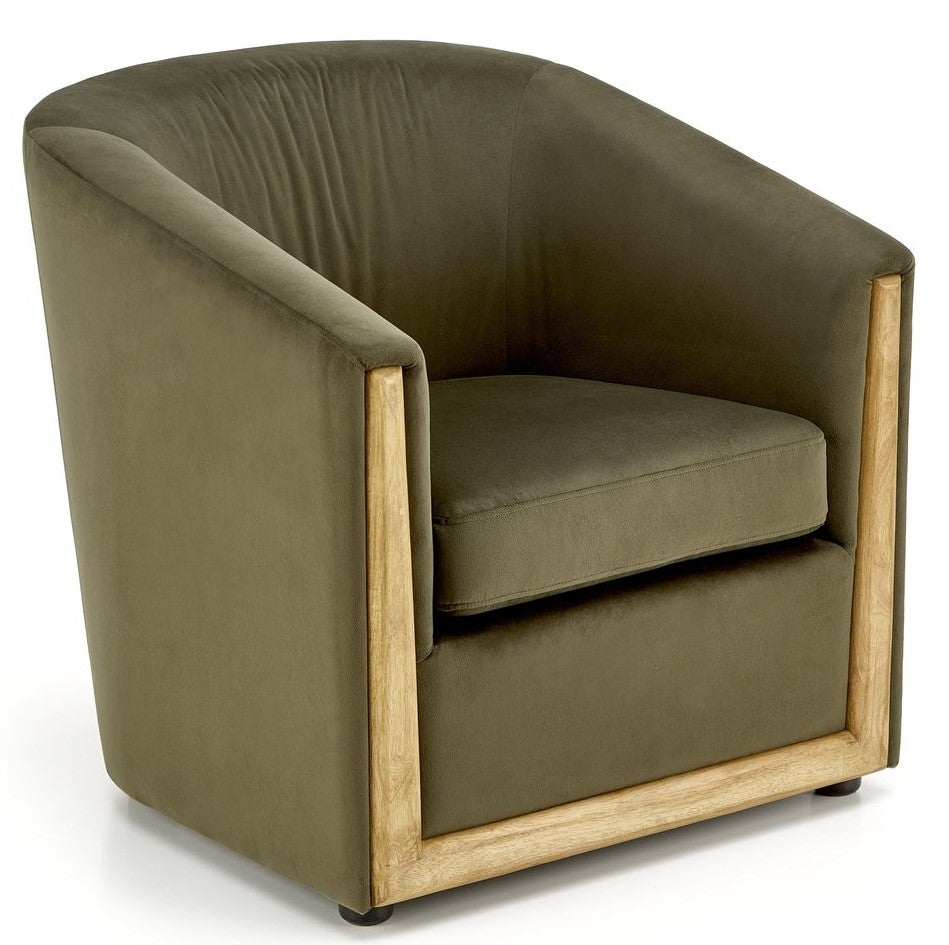 Lounge Chair Trieste | size: Width: 71cm, Height: 71cm, Depth: 72cm | color: Green | image: 1 | variant: 1002745
