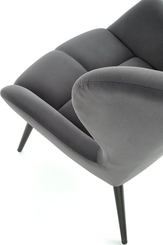 Lounge Chair Tyrion | size: Width: 75cm, Height: 91cm, Depth: 86cm | color: Gray | image: 4 | variant: 1004734
