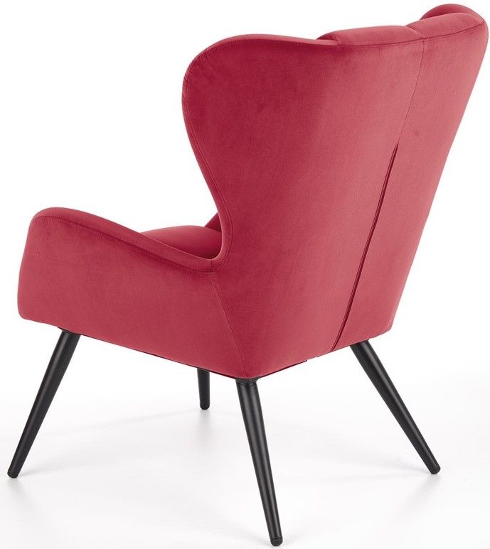 Lounge Chair Tyrion | size: Width: 75cm, Height: 91cm, Depth: 86cm | color: Red | image: 3 | variant: 1004735