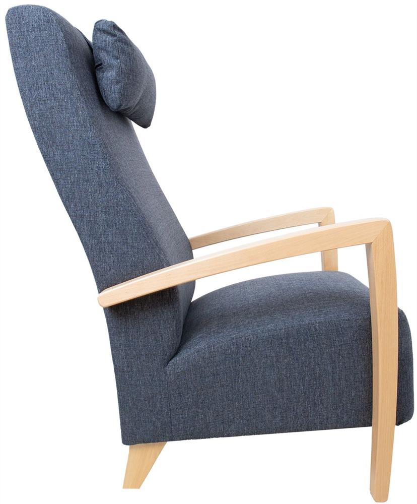 Lounge Chair Venla | size: Width: 65.5cm, Height: 104cm, Depth: 65cm | color: Blue | image: 3 | variant: 1004939