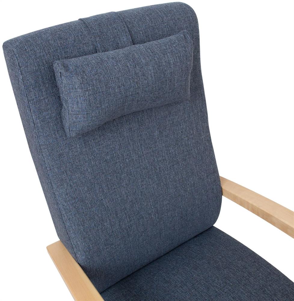 Lounge Chair Venla | size: Width: 65.5cm, Height: 104cm, Depth: 65cm | color: Blue | image: 5 | variant: 1004939