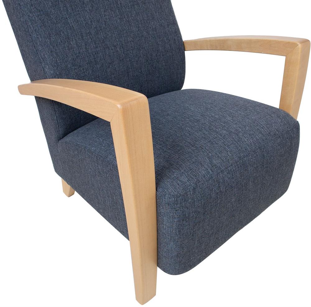 Lounge Chair Venla | size: Width: 65.5cm, Height: 104cm, Depth: 65cm | color: Blue | image: 6 | variant: 1004939