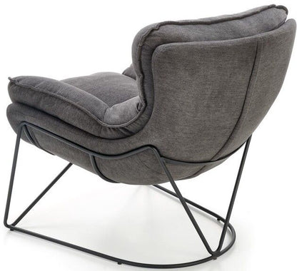 Lounge Chair Volker | size: Width: 75cm, Height: 85cm, Depth: 88cm | color: Gray | image: 3 | variant: 1012514