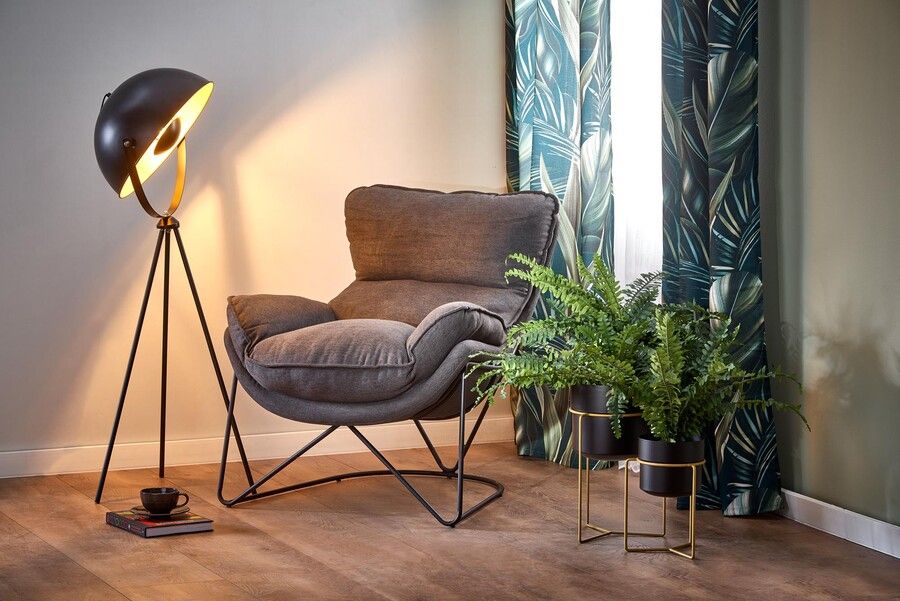 Lounge Chair Volker | size: Width: 75cm, Height: 85cm, Depth: 88cm | color: Gray | image: 7 | variant: 1012514