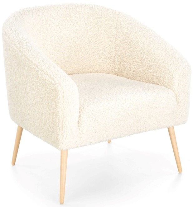 Lounge Chair West Caterham | size: Width: 77cm, Height: 78cm, Depth: 67cm | color: White | image: 1 | variant: 1007241