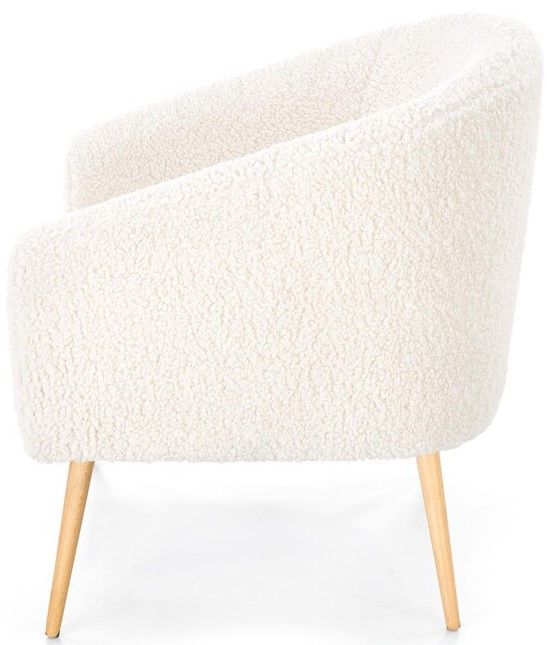 Lounge Chair West Caterham | size: Width: 77cm, Height: 78cm, Depth: 67cm | color: White | image: 2 | variant: 1007241