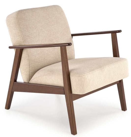 Lounge Chair West Daugavpils | size: Width: 65cm, Height: 77cm, Depth: 77cm | color: Beige | image: 0 | variant: 1007560