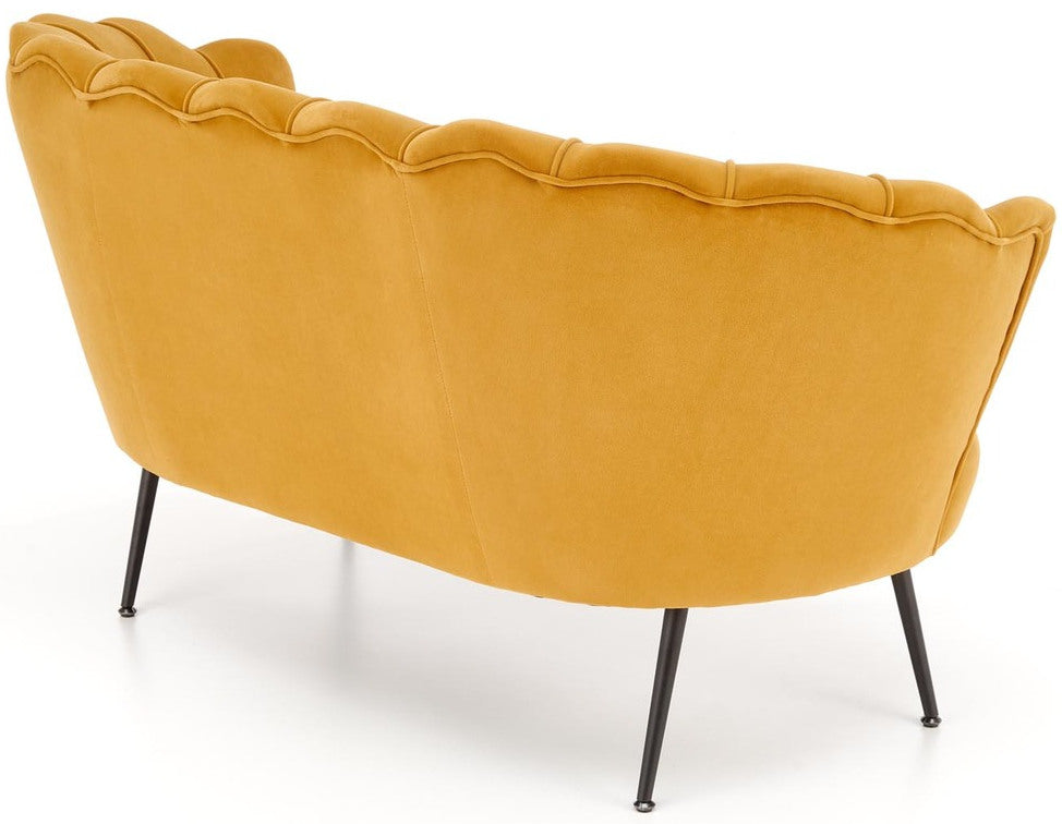 Lounge Chair West Drammen | size: Width: 131cm, Height: 77cm, Depth: 77cm | color: Yellow | image: 3 | variant: 1007470