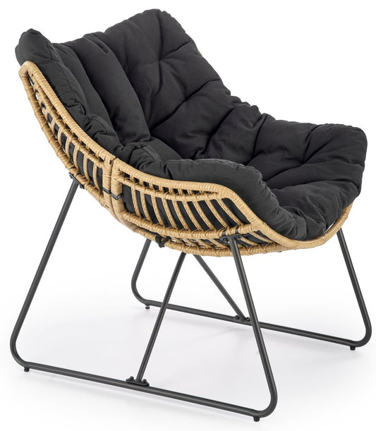 Lounge Chair West Harlech | size: Width: 81cm, Height: 90cm, Depth: 90cm | color: Brown/Black | image: 1 | variant: 1007361