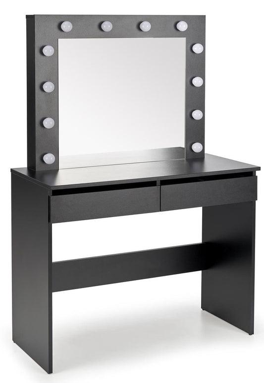Makeup Table West Aberdyfi | size: Length: 43cm, Width: 94cm, Height: 140cm | color: Black | image: 1 | variant: 1007366