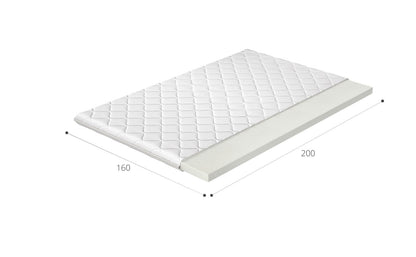 Mattress Topper Cleveland 4 | size: Length: 200cm, Width: 160cm | image: 2 | variant: 1014960