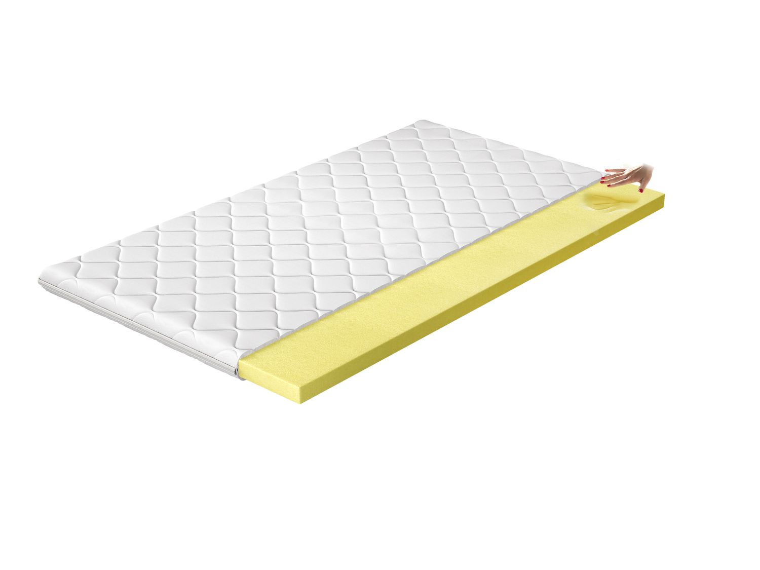 Mattress Topper Lecco 3 | size: Length: 200cm, Width: 140cm | image: 1 | variant: 1014973