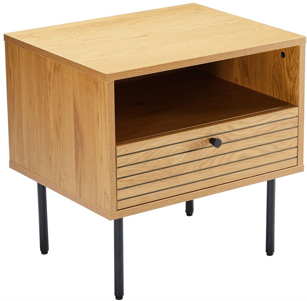 Nightstand East Le Havre | size: Width: 50cm, Height: 50cm, Depth: 40cm | color: Oak | image: 2 | variant: 1006368