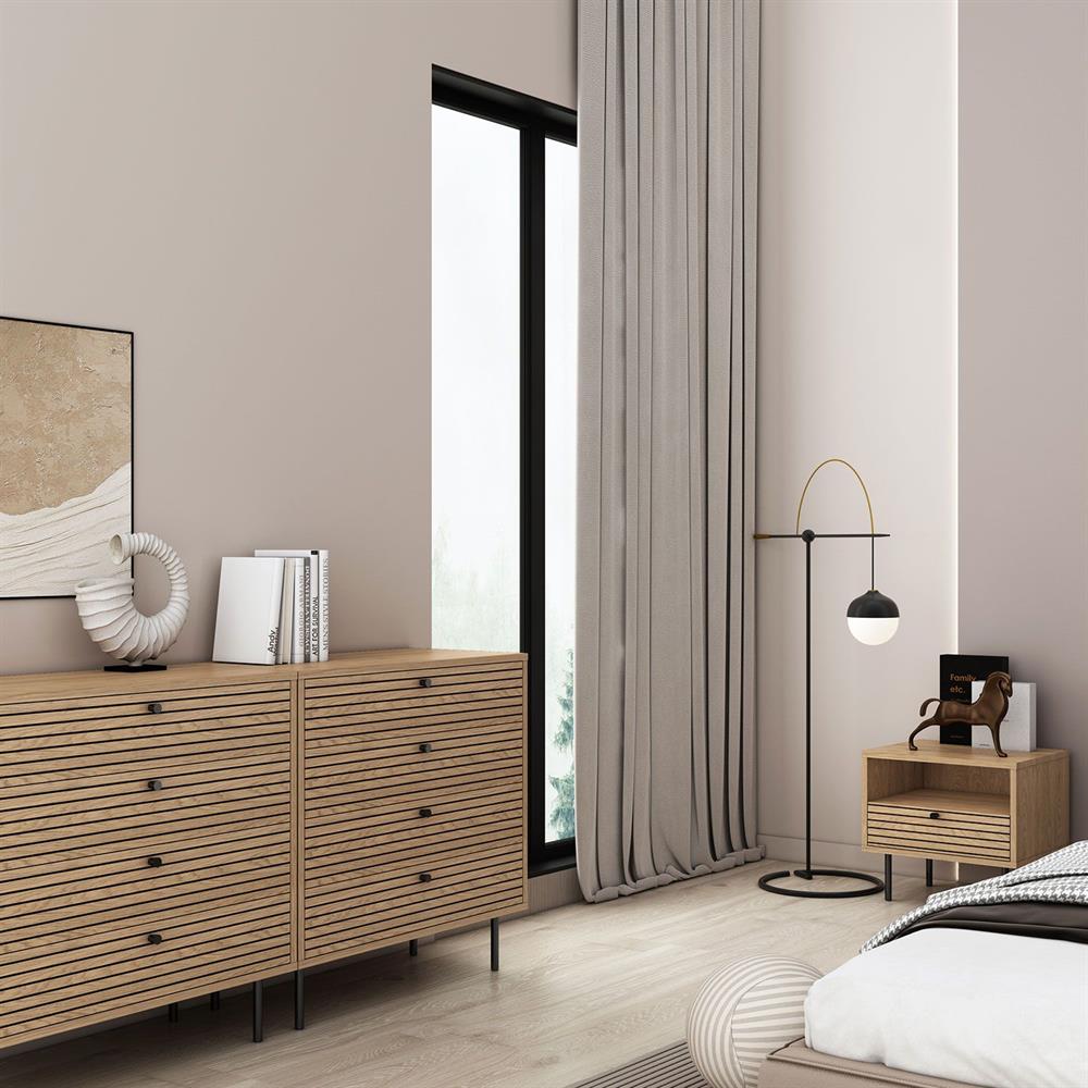 Nightstand East Le Havre | size: Width: 50cm, Height: 50cm, Depth: 40cm | color: Oak | image: 8 | variant: 1006368