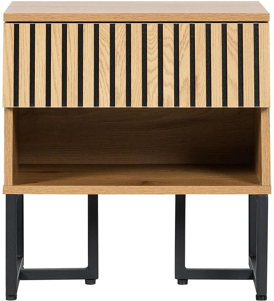 Nightstand East Lille | size: Width: 50cm, Height: 55cm, Depth: 40cm | color: Oak | image: 3 | variant: 1006366