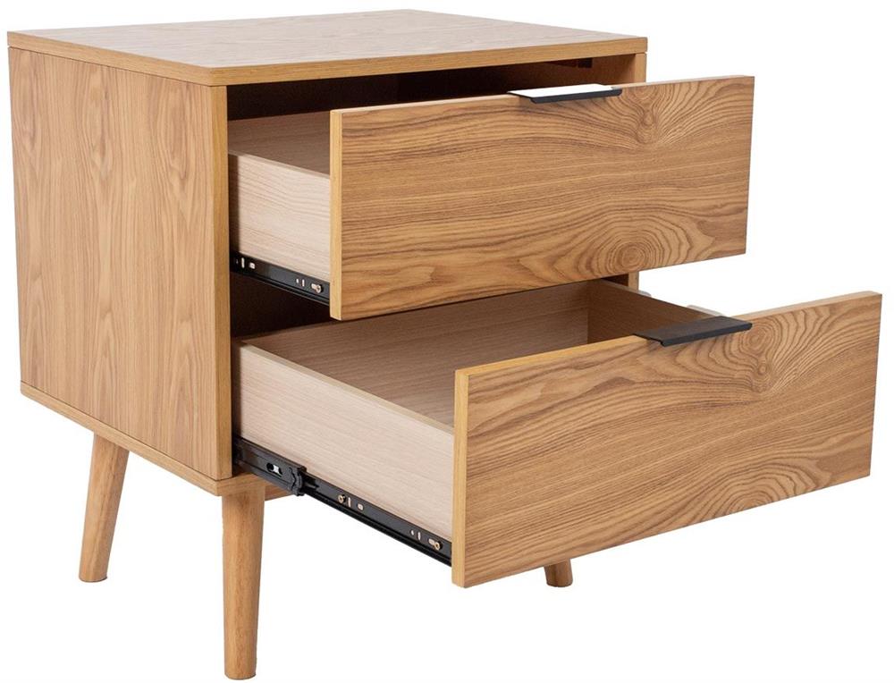 Nightstand East Logrono | size: Width: 50cm, Height: 58cm, Depth: 40cm | color: Oak | image: 2 | variant: 1006362