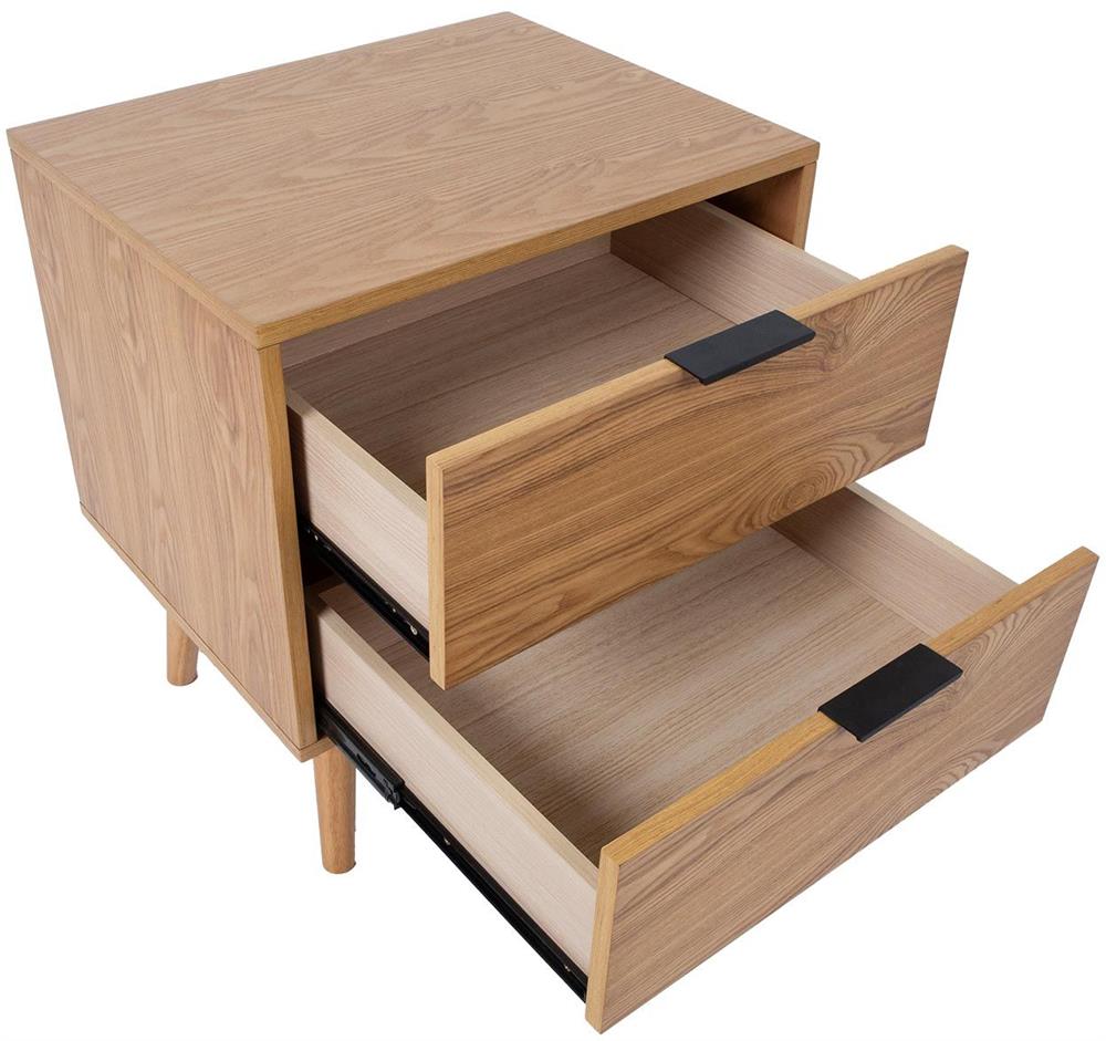 Nightstand East Logrono | size: Width: 50cm, Height: 58cm, Depth: 40cm | color: Oak | image: 3 | variant: 1006362