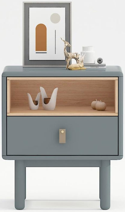 Nightstand Iris | size: Width: 48cm, Height: 55cm, Depth: 40cm | color: Gray | image: 2 | variant: 1002047