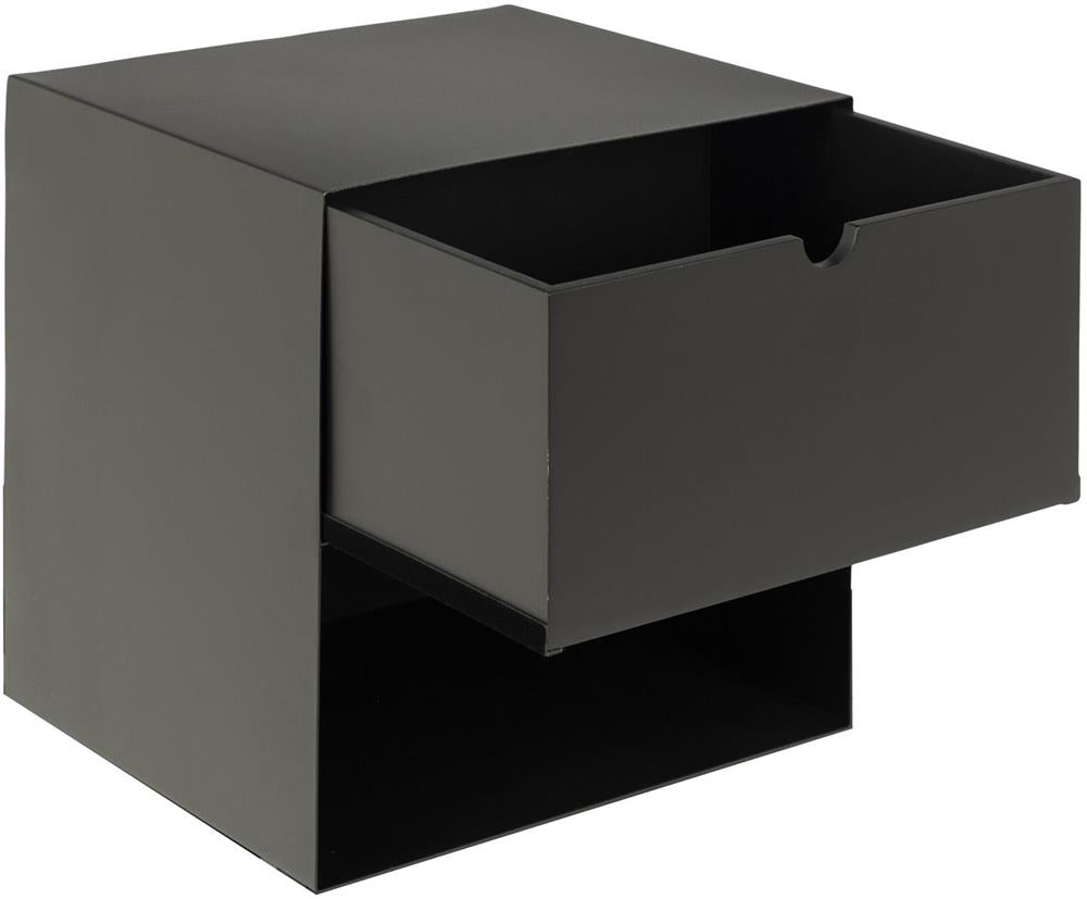Nightstand Joliet | size: Width: 30cm, Height: 30cm, Depth: 25cm | color: Black | image: 4 | variant: 1016948