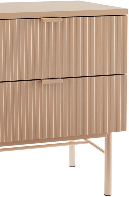 Nightstand Milton | size: Width: 45cm, Height: 55cm, Depth: 40cm | color: Beige | image: 6 | variant: 1000477