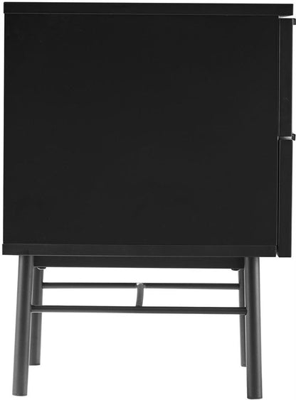 Nightstand Milton | size: Width: 45cm, Height: 55cm, Depth: 40cm | color: Black | image: 3 | variant: 1000478