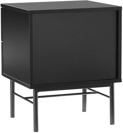 Nightstand Milton | size: Width: 45cm, Height: 55cm, Depth: 40cm | color: Black | image: 7 | variant: 1000478