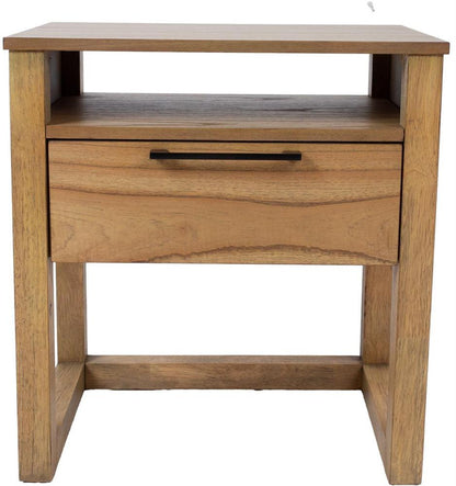Nightstand Ozzo | size: Width: 56cm, Height: 60cm, Depth: 40cm | color: Oak | image: 2 | variant: 1017686
