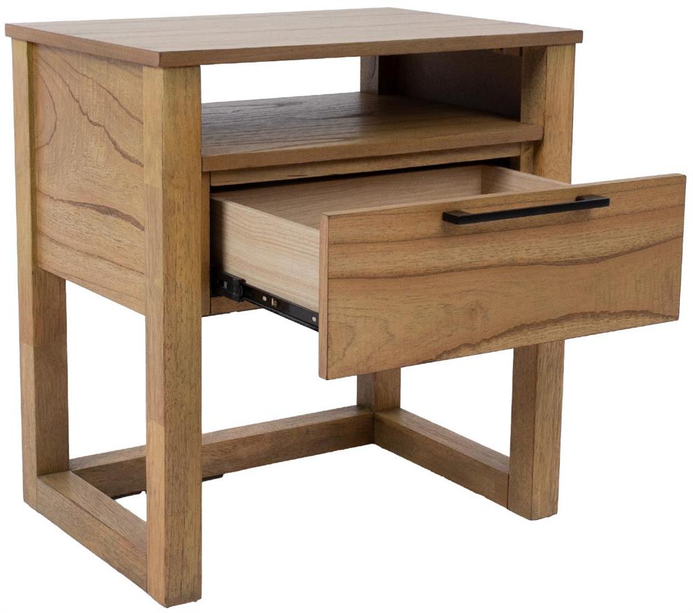 Nightstand Ozzo | size: Width: 56cm, Height: 60cm, Depth: 40cm | color: Oak | image: 3 | variant: 1017686