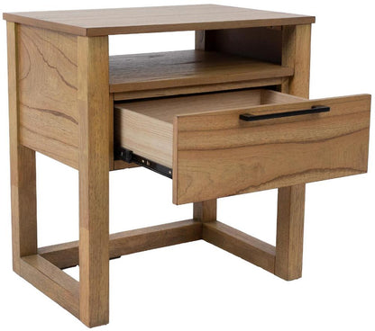 Nightstand Ozzo | size: Width: 56cm, Height: 60cm, Depth: 40cm | color: Oak | image: 3 | variant: 1017686