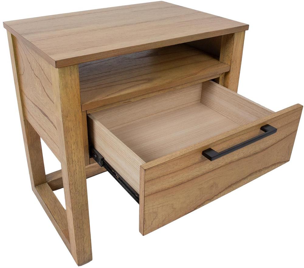 Nightstand Ozzo | size: Width: 56cm, Height: 60cm, Depth: 40cm | color: Oak | image: 4 | variant: 1017686