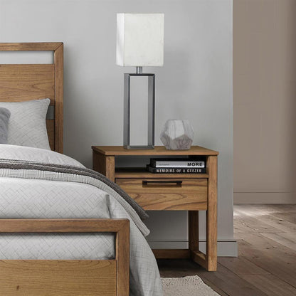 Nightstand Ozzo | size: Width: 56cm, Height: 60cm, Depth: 40cm | color: Oak | image: 7 | variant: 1017686