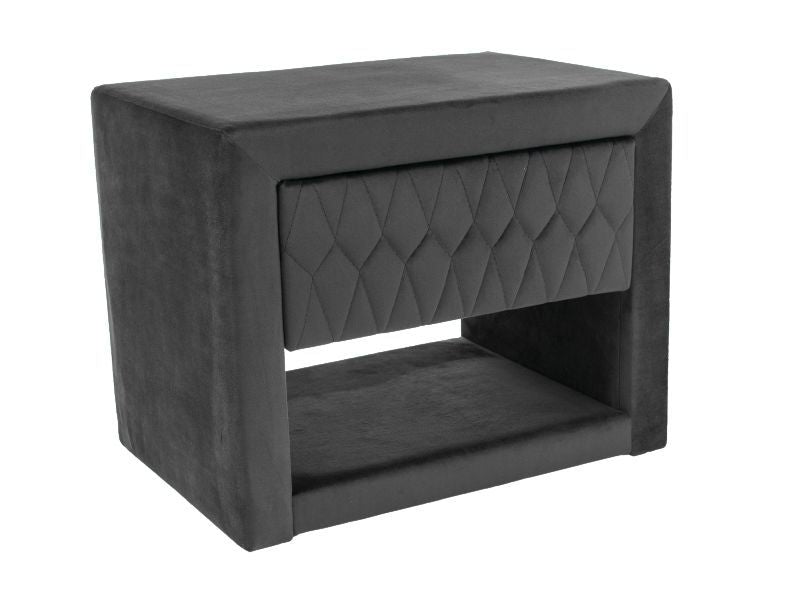 Nightstand Quebec | size: Width: 50cm, Height: 40cm, Depth: 35cm | color: Black | image: 1 | variant: 1003478